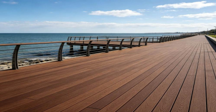 Japanese WPC seaside decking