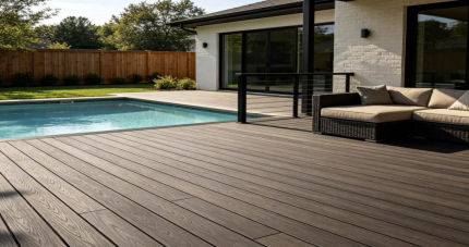 American poolside WPC decking